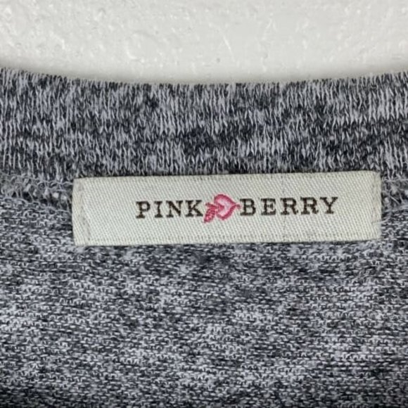 Pink Berry Heather Gray Medium Cat Pilot Steam Punk Long Sleeve Knit Shirt - Picture 4 of 6